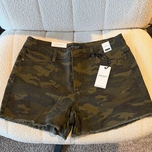 Judy Blue Camo Denim Shorts